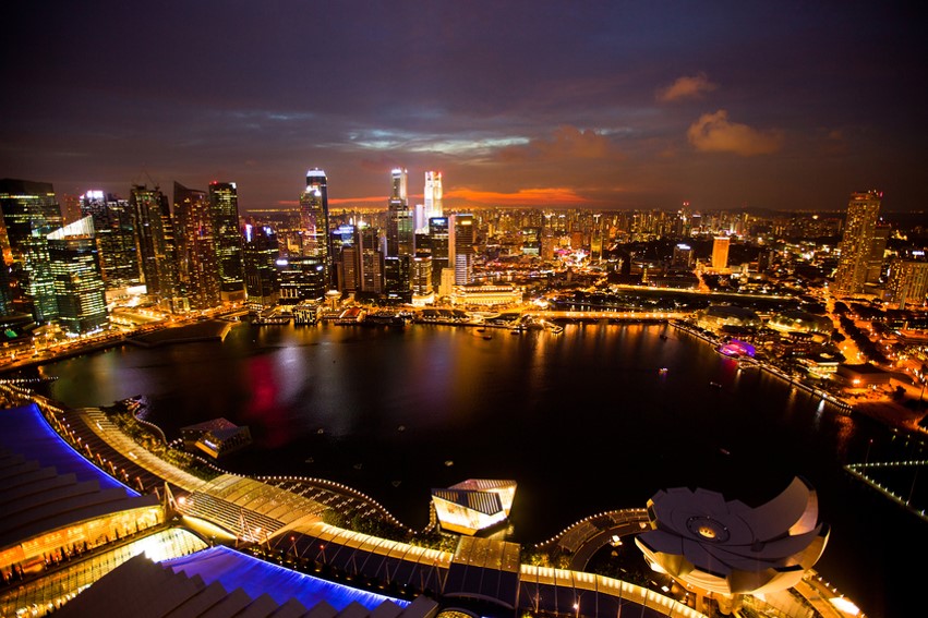 Singapore by night