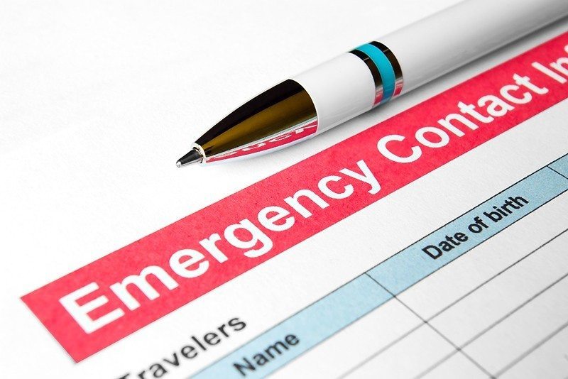 Home arrangements when on holiday - emergency contacts