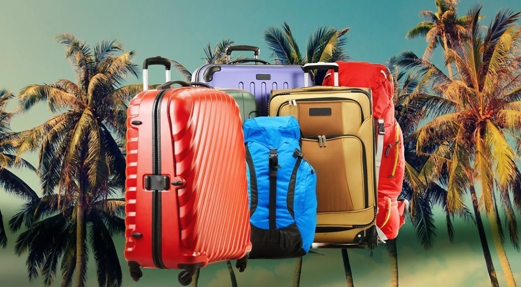 Luggage for a family holiday